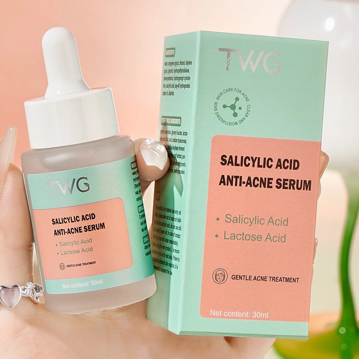 🌿 Sérum & Crème Visage Révolutionnaire – Anti Acné, Hydratation; Éclat Vitaminé (C, B, E) ✨𝒆 100% 𝒃𝒊𝒐