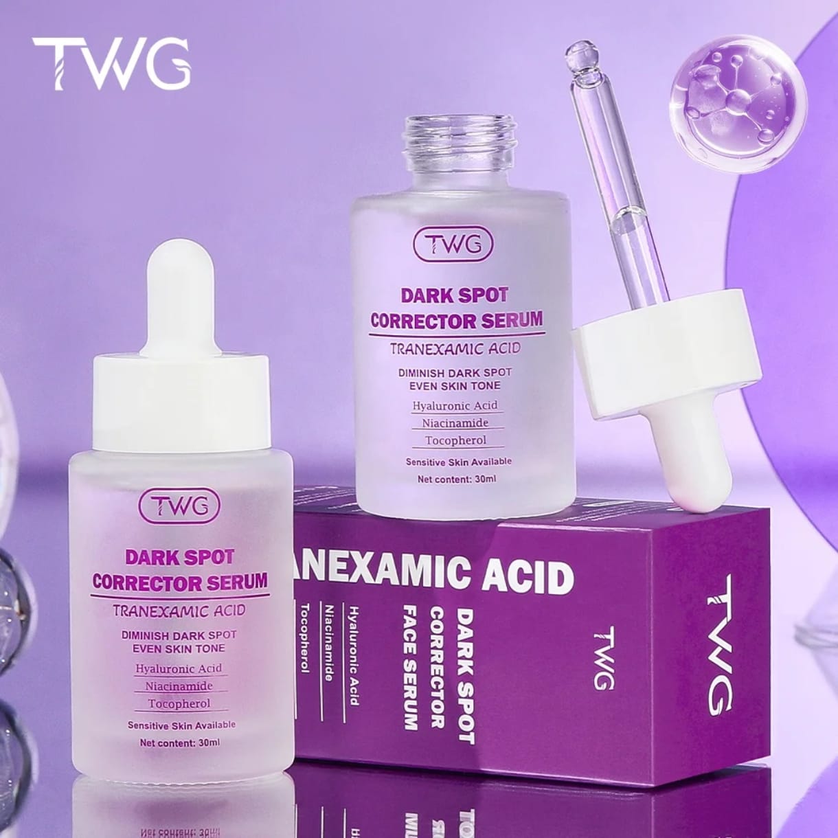 🌿 Sérum & Crème Visage Révolutionnaire – Anti Acné, Hydratation; Éclat Vitaminé (C, B, E) ✨𝒆 100% 𝒃𝒊𝒐